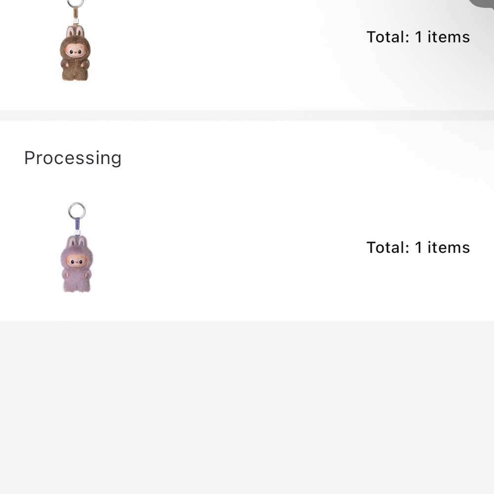 Adorable Brown and Pink Plush Doll Keychain